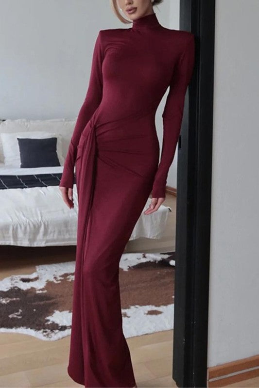 Elegant Burgundy Dress - Glamorous Women's Dress | Pretty Prissy Piece   Pretty Prissy Pieces