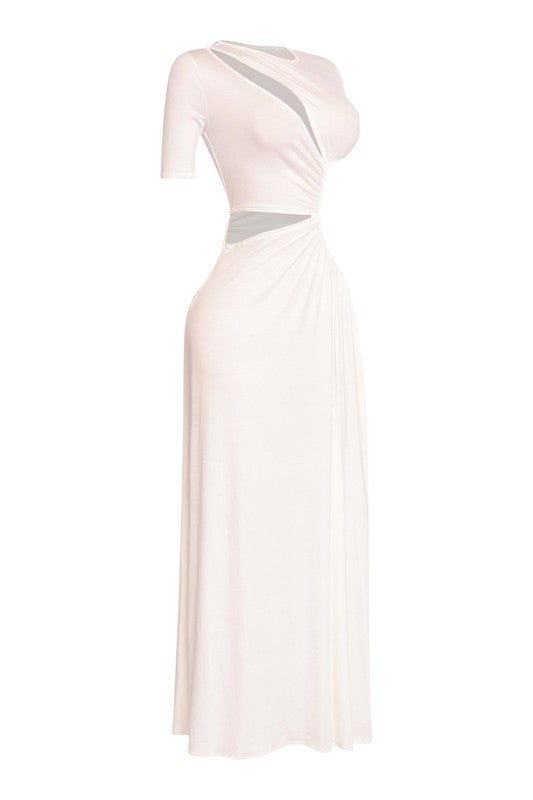 Get Wifed Up Maxi Dress- White