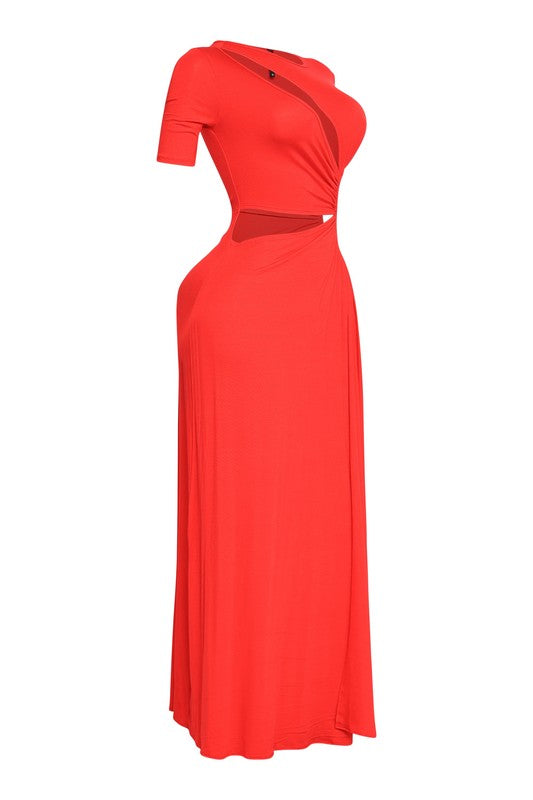 Get Wifed Up Maxi Dress- RED