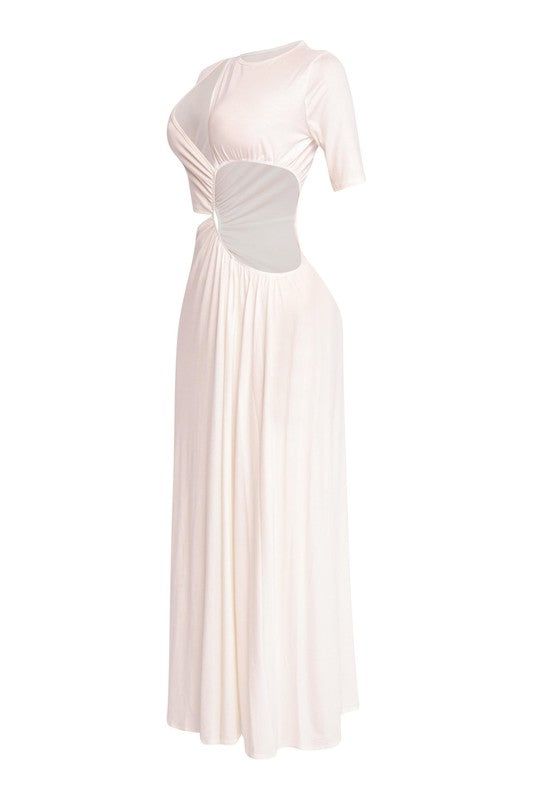 Get Wifed Up Maxi Dress- White
