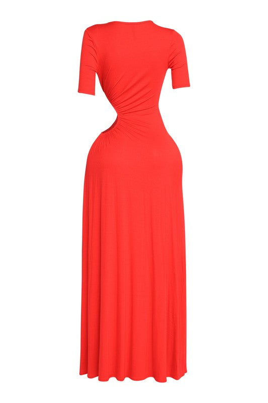 Get Wifed Up Maxi Dress- RED