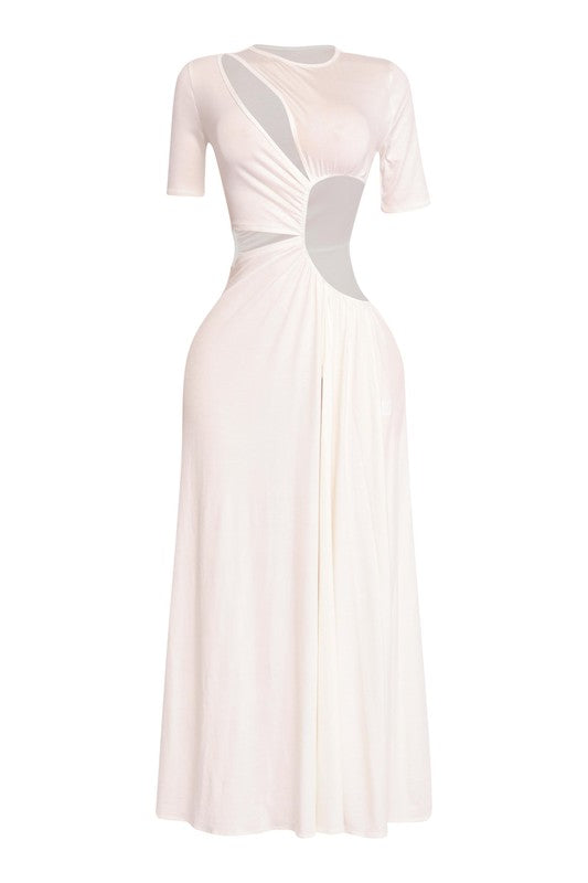 Get Wifed Up Maxi Dress- White