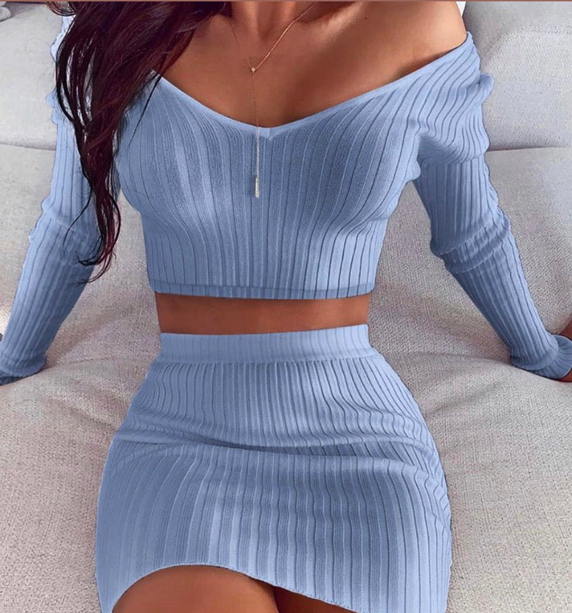 Baby Blue 2 piece set - Pretty Prissy Pieces