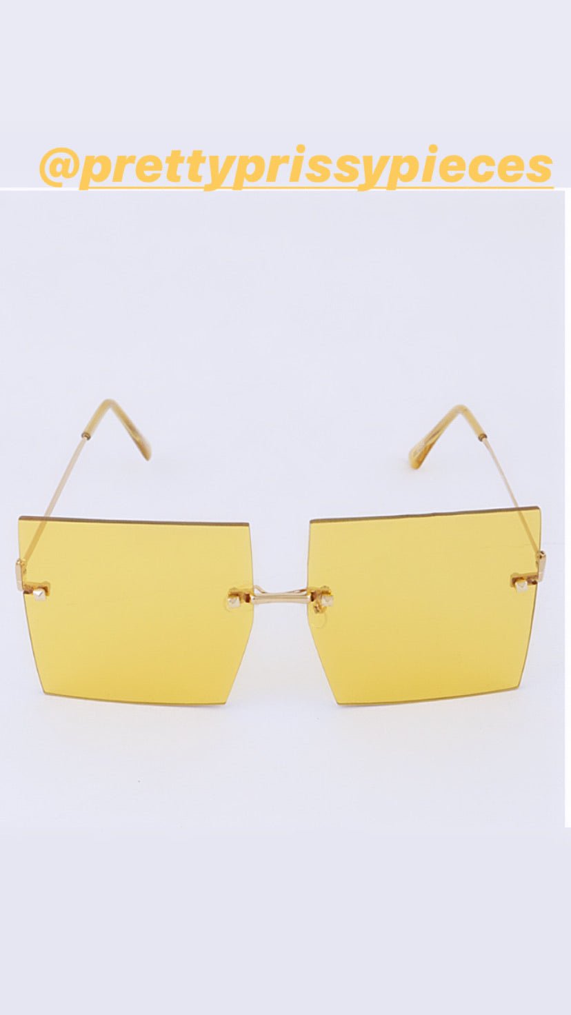 Color Block square sunglasses - Pretty Prissy Pieces sunglasses