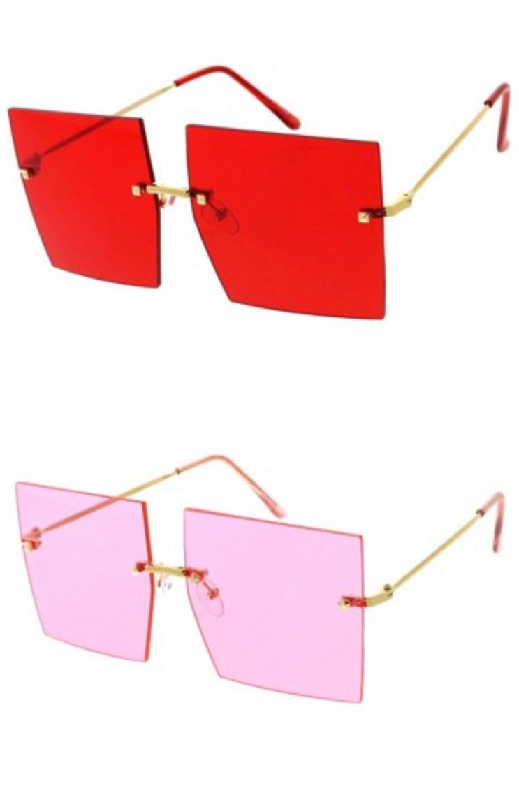 Color Block square sunglasses - Pretty Prissy Pieces sunglasses