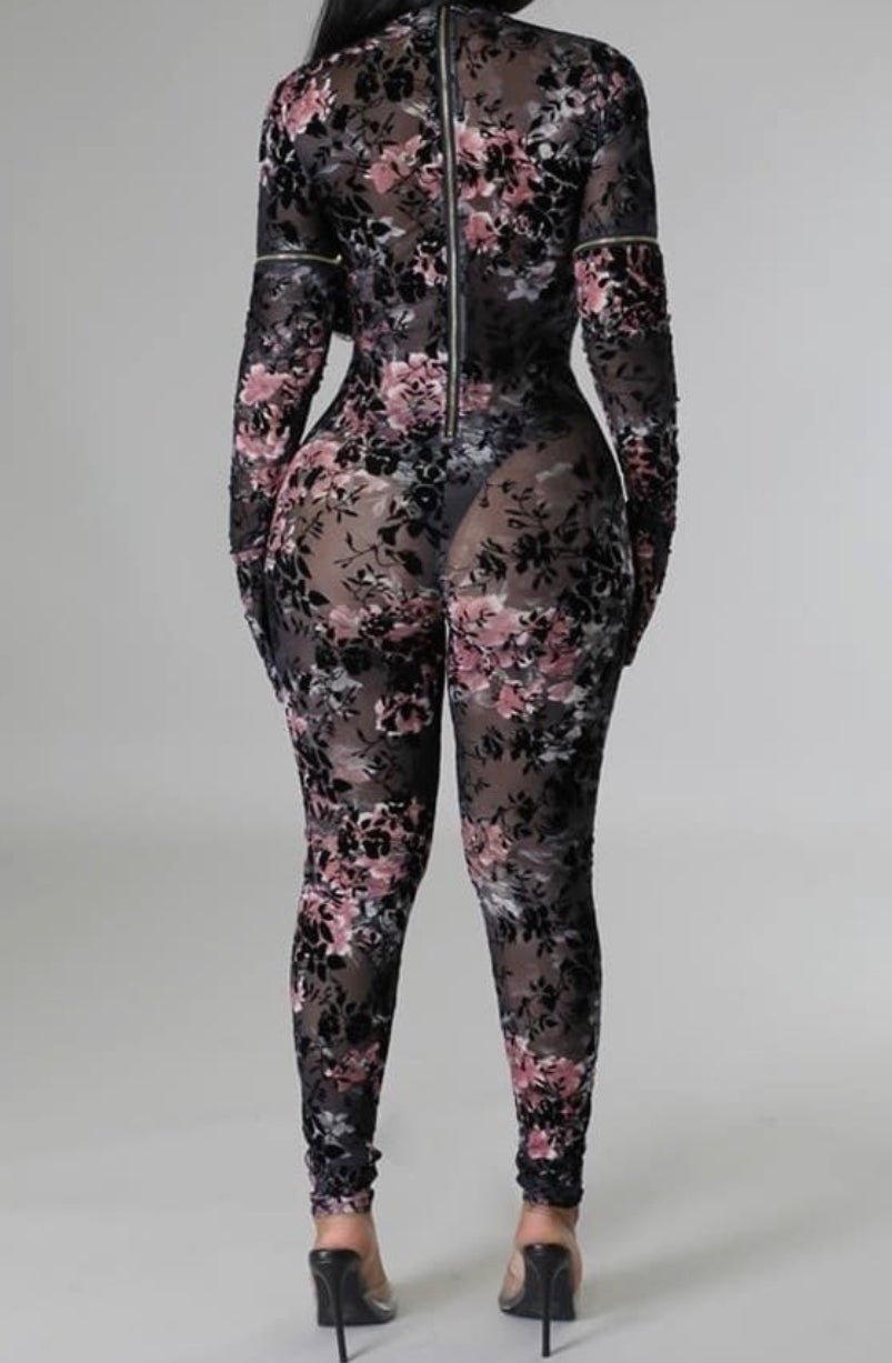 Dark Garden Gloved Bodysuit - Pretty Prissy Pieces bodysuit