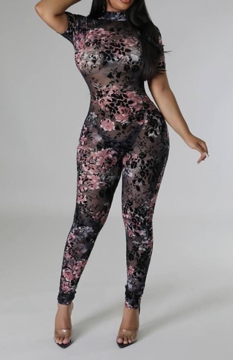 Dark Garden Gloved Bodysuit - Pretty Prissy Pieces bodysuit