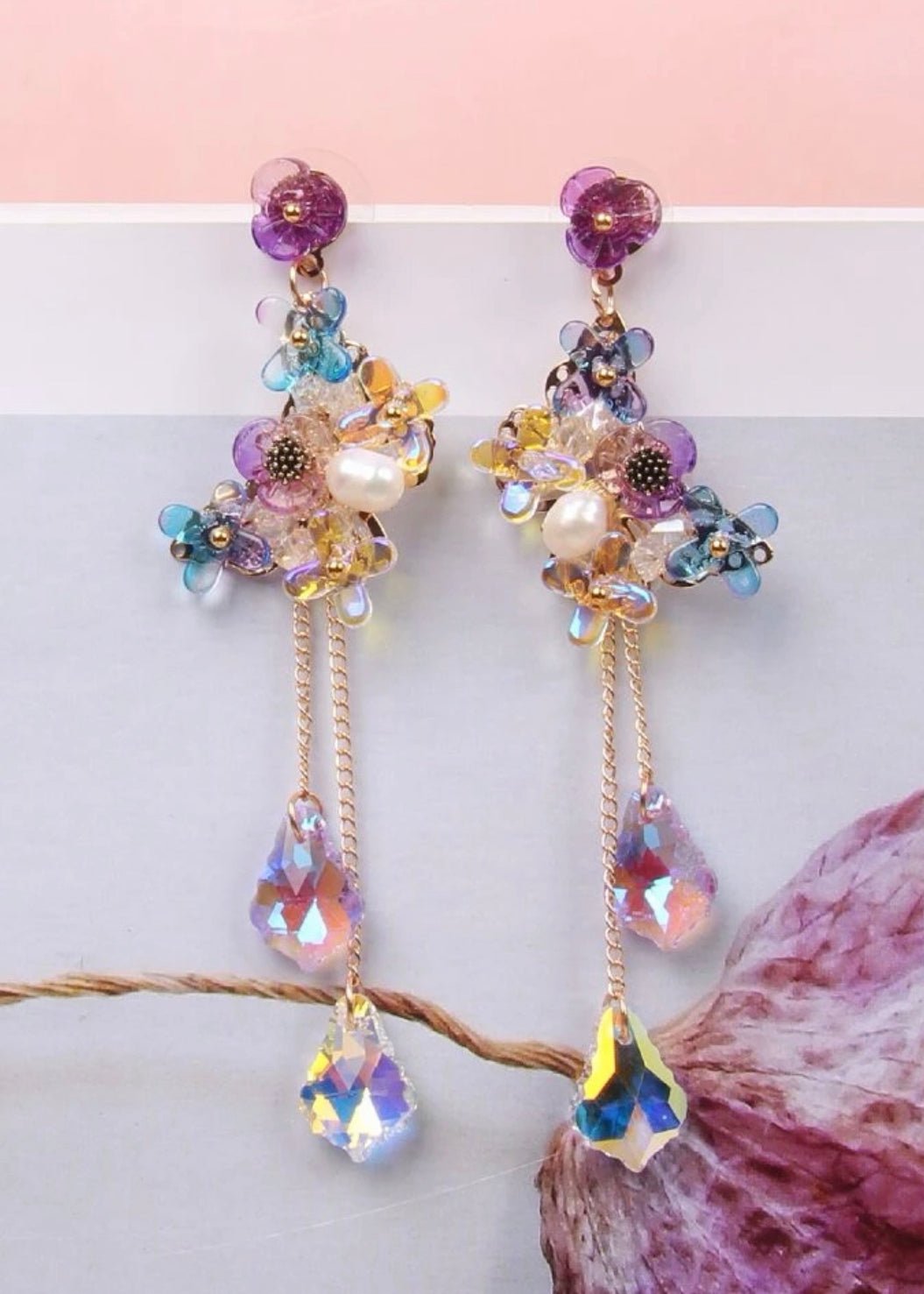Flower Drop Earrings - Pretty Prissy Pieces Earrings