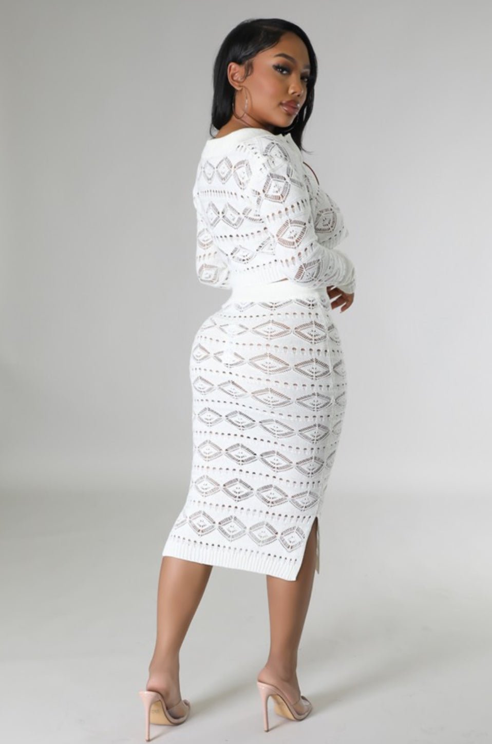 Nia Knitted 2 piece Set - Pretty Prissy Pieces 2 piece set. skirt set