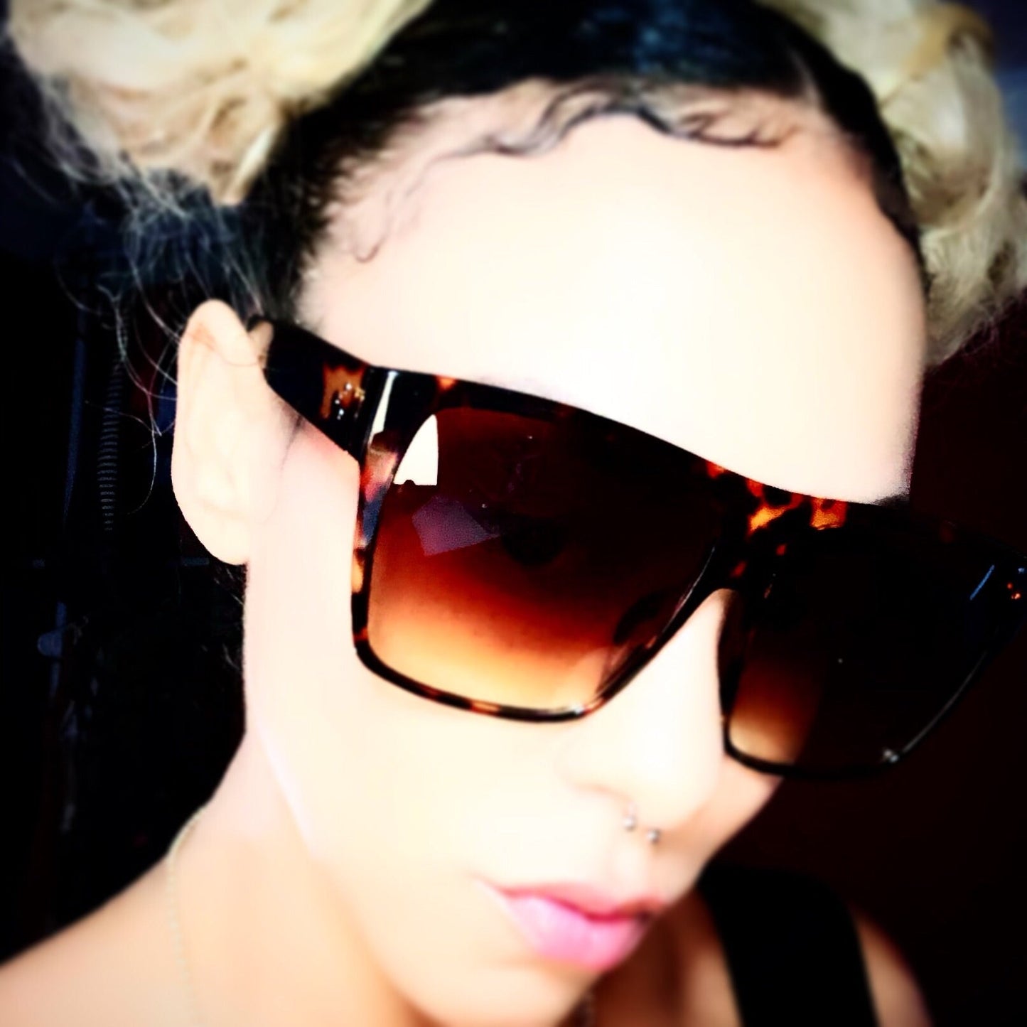 Printed Square sunglasses - Pretty Prissy Pieces eyewear