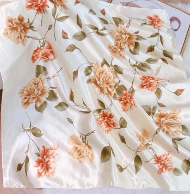 Wild Rose Mulberry Silk Scarf - Pretty Prissy Pieces Scarves