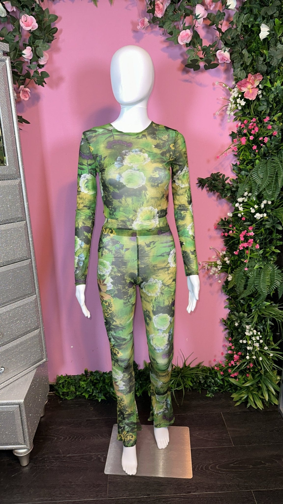 Wine Garden 2 piece mesh set - Pretty Prissy Pieces 2 piece mesh set
