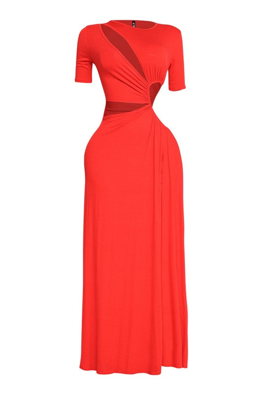 Get Wifed Up Maxi Dress- RED