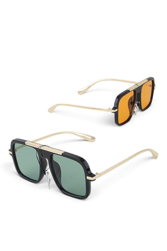 Men’s Luxury Box Pilot Sunglasses | UV400 Protection