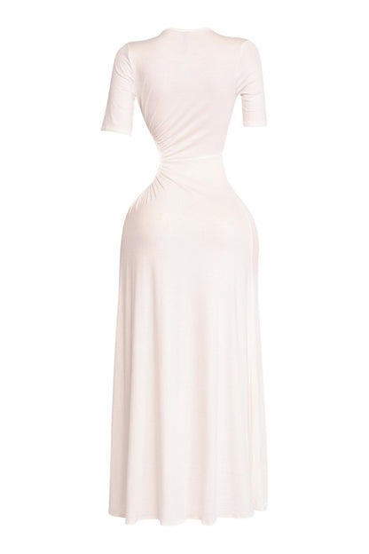 Get Wifed Up Maxi Dress- White
