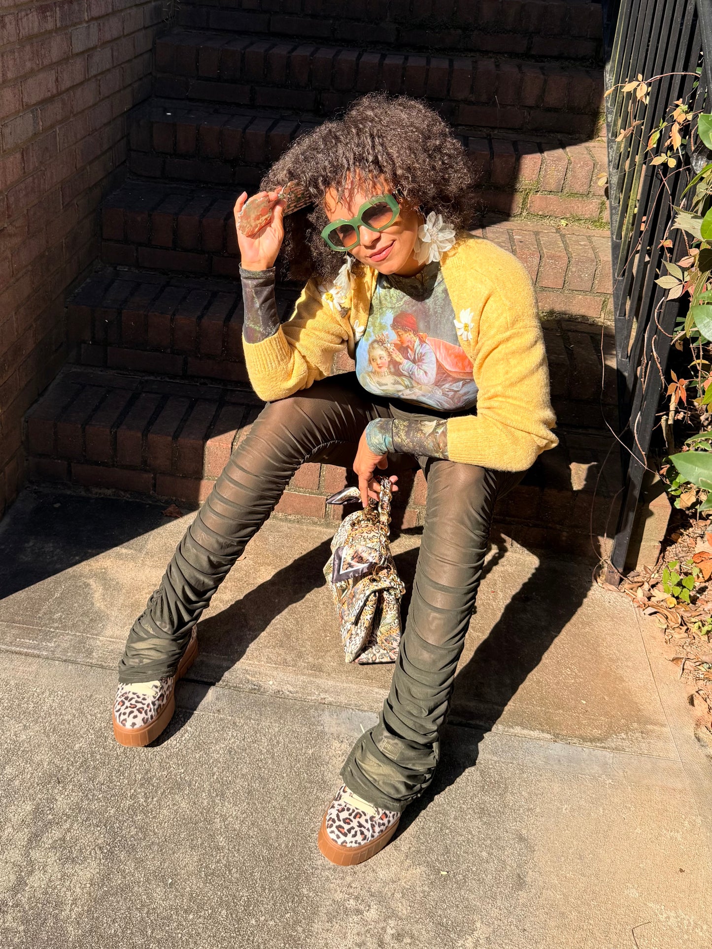 A Night out high waist ruched pants