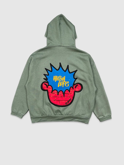 The High Life Men's Oversized Streetwear Hoodie