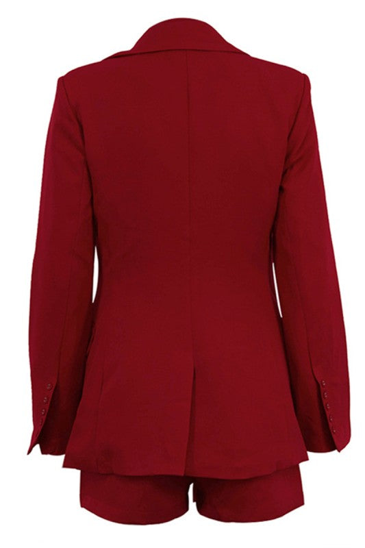 Executive Edge Set | Three-Piece Tailored Blazer Set | Pretty Prissy Pieces