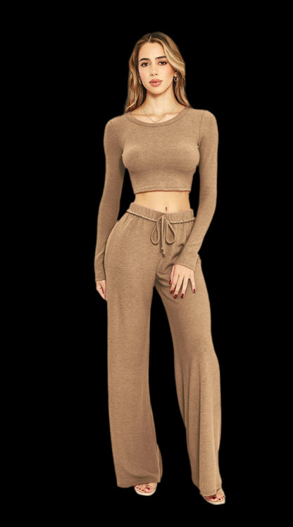 Kashmir Honey 2 Piece Set - Soft Loungewear Outfit | Pretty Prissy Pieces