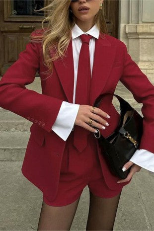 Executive Edge Set | Three-Piece Tailored Blazer Set | Pretty Prissy Pieces