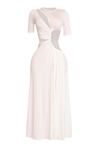 Get Wifed Up Maxi Dress- White