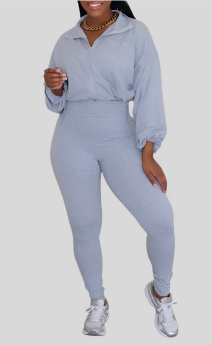 Soft Girl Era 2 Piece Leggings Set with Adjustable Top