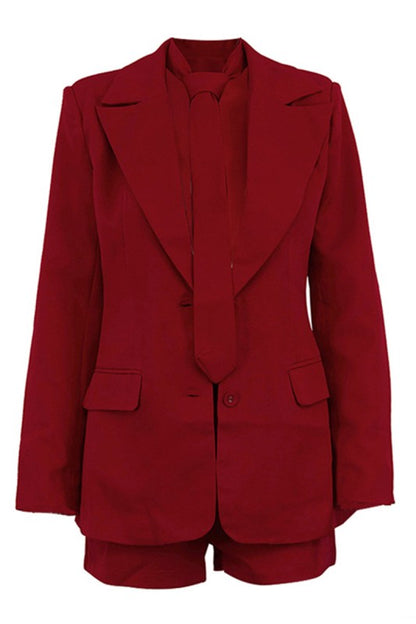 Executive Edge Set | Three-Piece Tailored Blazer Set | Pretty Prissy Pieces