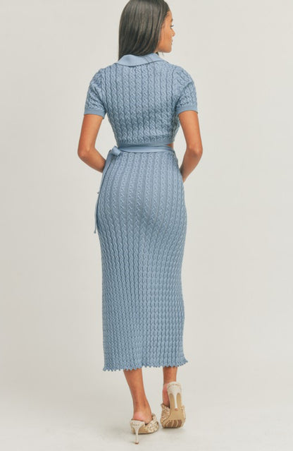 Ashley Knitted Skirt Set