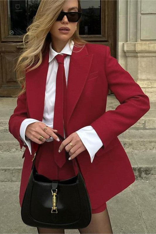 Executive Edge Set | Three-Piece Tailored Blazer Set | Pretty Prissy Pieces
