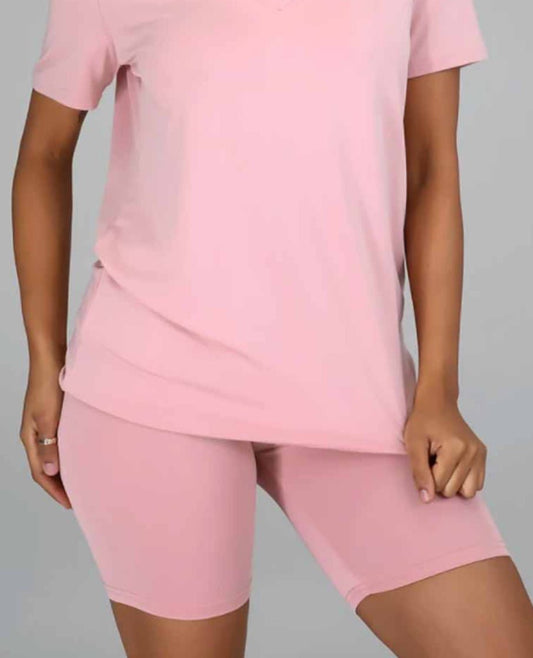 Running around 2 piece set - light Pink