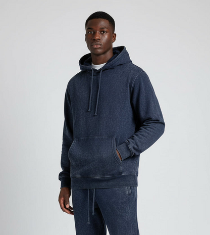 True Story Acid Wash Fleece Stacked Pants and Hoodie Set