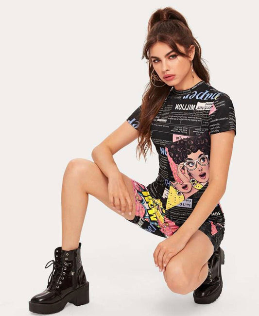 Comic girl Romper - Pretty Prissy Pieces