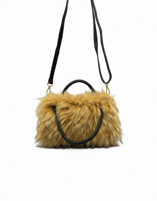 Cropped furry bag