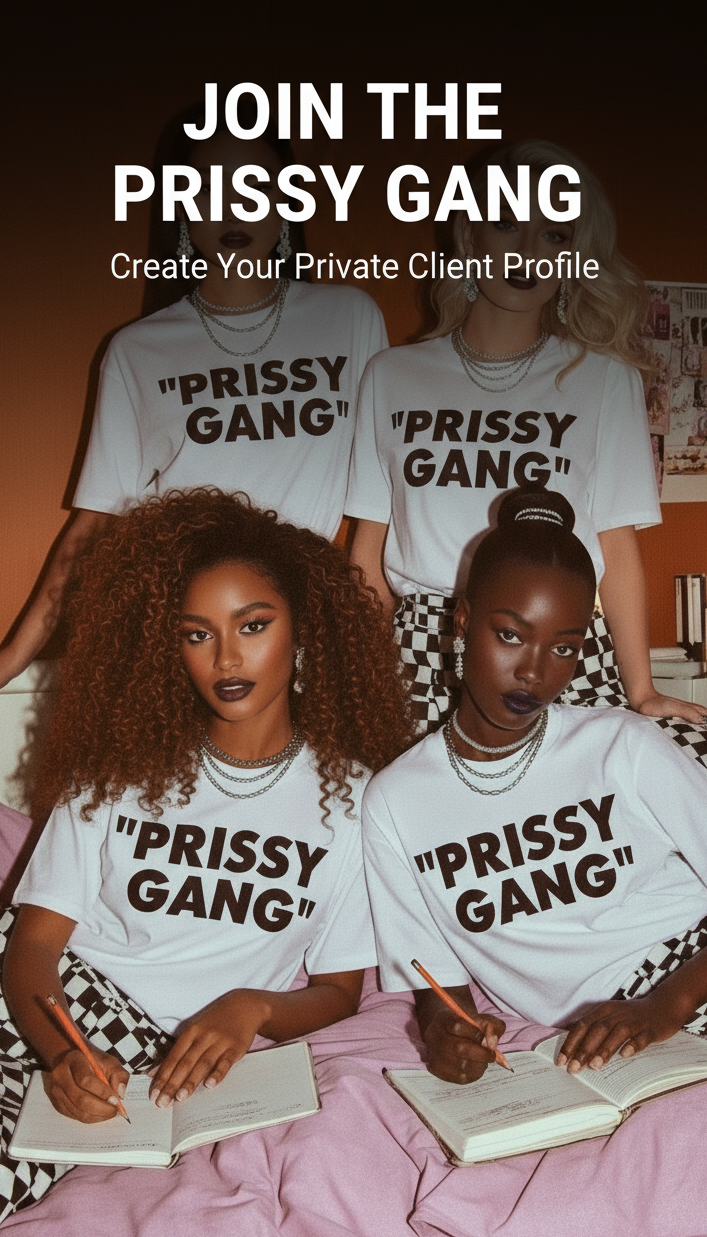Prissy Gang Banner - Top Text Placement