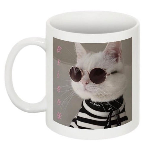 Prissy Kitty coffee cup - Pretty Prissy Pieces cup