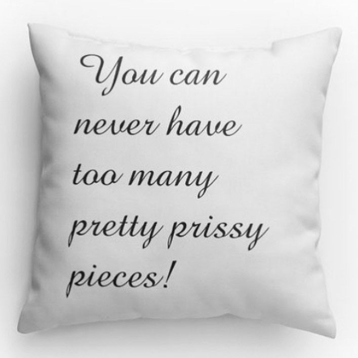 Prissy Kitty Pillow - Pretty Prissy Pieces