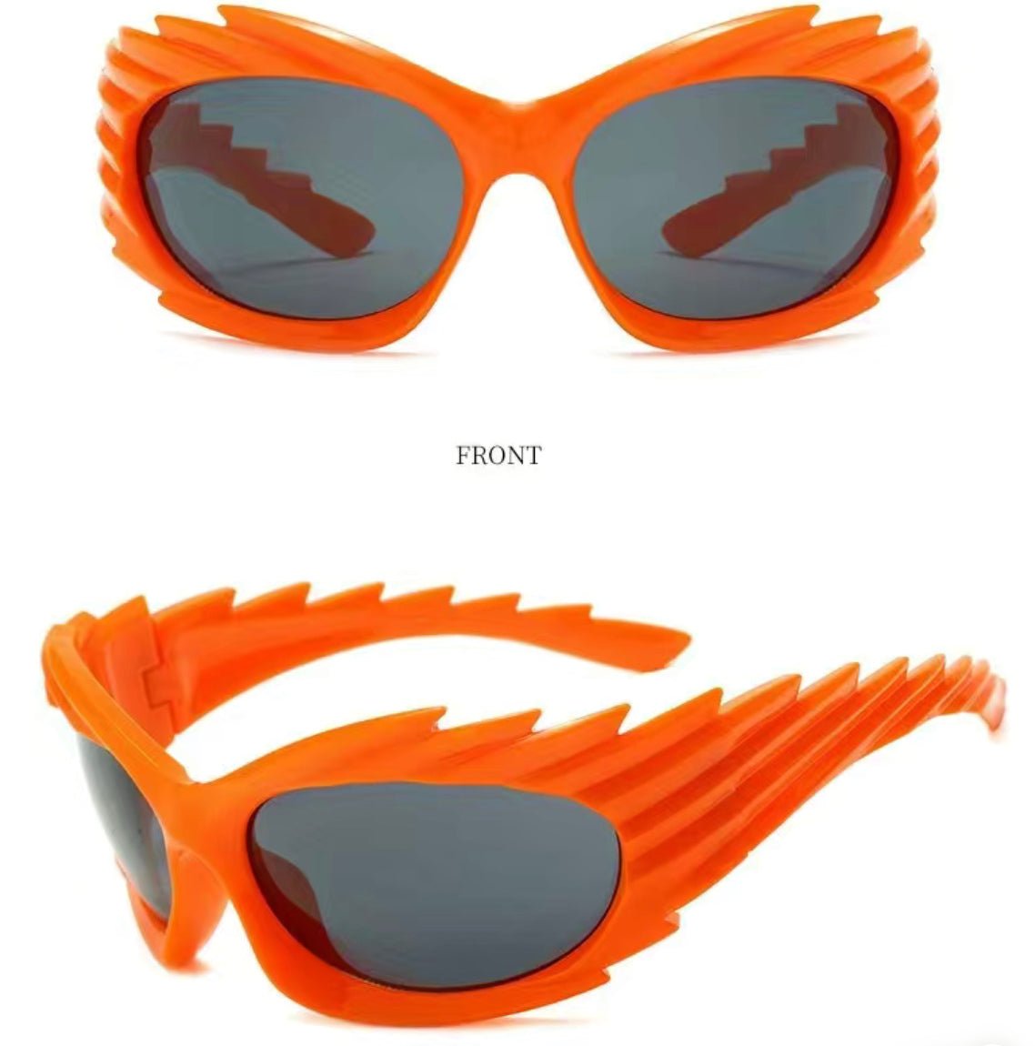 Space Face (orange) Sunglasses - Pretty Prissy Pieces sunglasses