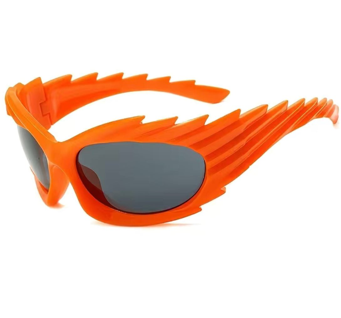 Space Face (orange) Sunglasses - Pretty Prissy Pieces sunglasses