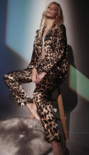 Load image into Gallery viewer, Silk leopard pj set