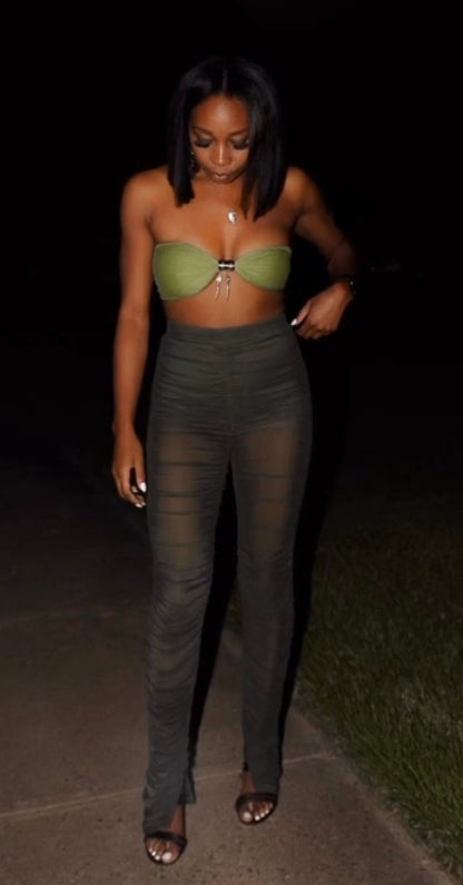 A Night out high waist ruched pants