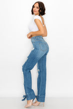 Load image into Gallery viewer, High waist Bow Jeans