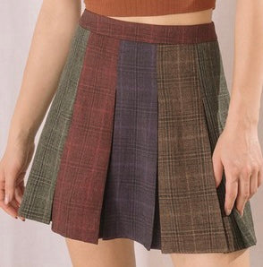 Plaid Pleated Tennis Skirt
